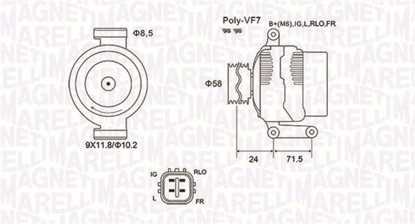 Generator Magneti Marelli 063731965010 von Magneti Marelli