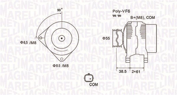 Generator Magneti Marelli 063731975010 von Magneti Marelli