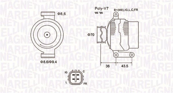 Generator Magneti Marelli 063731980010 von Magneti Marelli