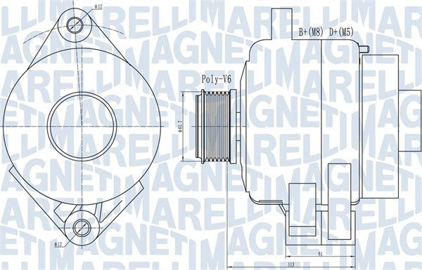 Generator Magneti Marelli 063731995010 von Magneti Marelli