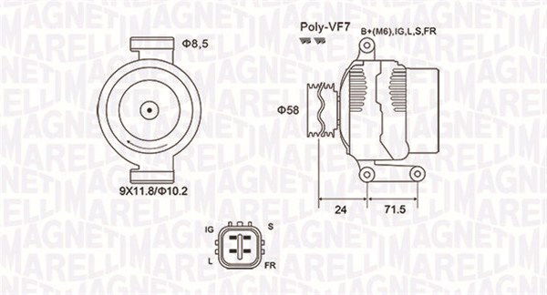 Generator Magneti Marelli 063732036010 von Magneti Marelli