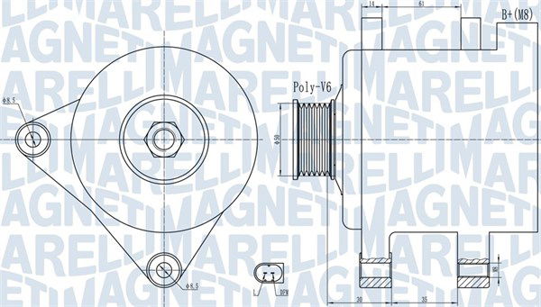 Generator Magneti Marelli 063732056010 von Magneti Marelli