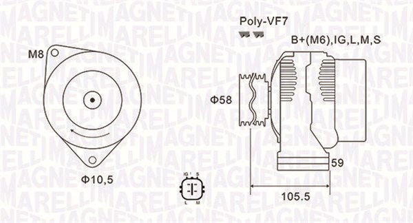 Generator Magneti Marelli 063732069010 von Magneti Marelli