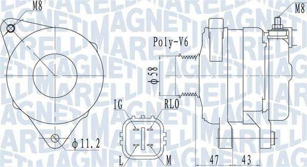 Generator Magneti Marelli 063732097010 von Magneti Marelli