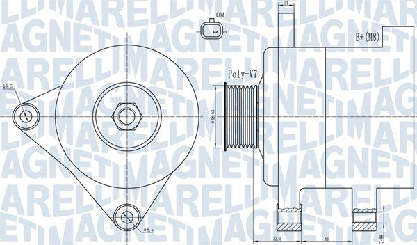 Generator Magneti Marelli 063732101010 von Magneti Marelli