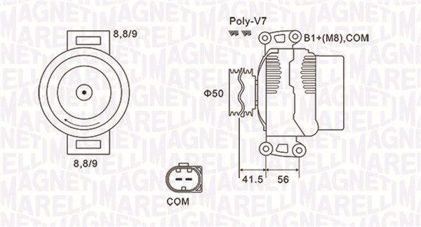 Generator Magneti Marelli 063732108010 von Magneti Marelli