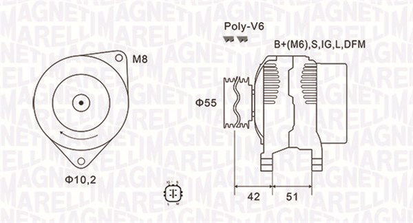 Generator Magneti Marelli 063732126010 von Magneti Marelli