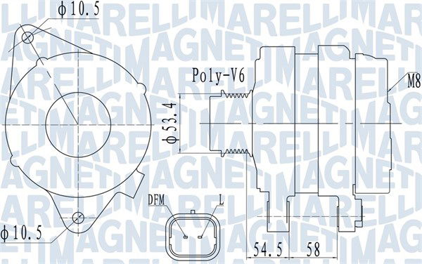 Generator Magneti Marelli 063732142010 von Magneti Marelli