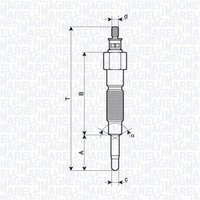 Glühkerze MAGNETI MARELLI 062900142304 von Magneti Marelli