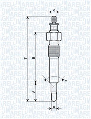 Glühkerze Magneti Marelli 062583202304 von Magneti Marelli