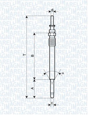 Glühkerze Magneti Marelli 062900025304 von Magneti Marelli