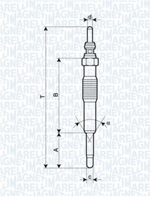 Glühkerze Magneti Marelli 062900027304 von Magneti Marelli