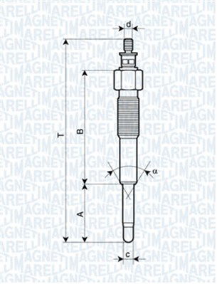 Glühkerze Magneti Marelli 062900041304 von Magneti Marelli