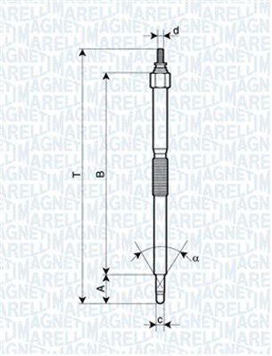 Glühkerze Magneti Marelli 062900054304 von Magneti Marelli