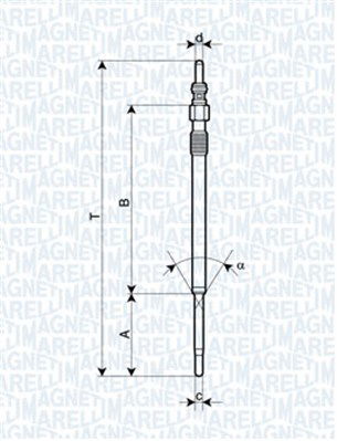 Glühkerze Magneti Marelli 062900060304 von Magneti Marelli