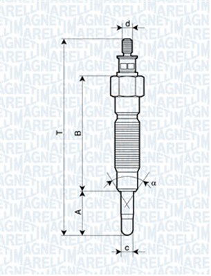 Glühkerze Magneti Marelli 062900064304 von Magneti Marelli