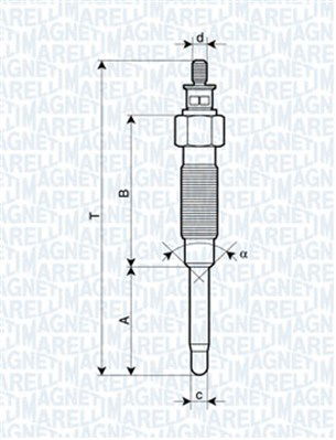 Glühkerze Magneti Marelli 062900069304 von Magneti Marelli