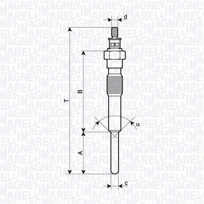 Glühkerze Magneti Marelli 062900125304 von Magneti Marelli