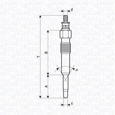 Glühkerze Magneti Marelli 062900126304 von Magneti Marelli