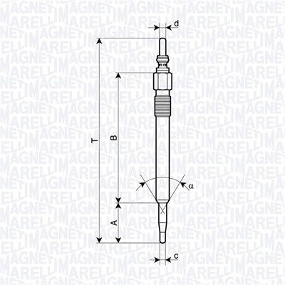 Glühkerze Magneti Marelli 062900128304 von Magneti Marelli