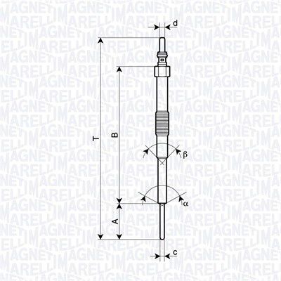 Glühkerze Magneti Marelli 062900129304 von Magneti Marelli