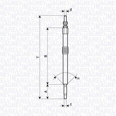 Glühkerze Magneti Marelli 062900133304 von Magneti Marelli