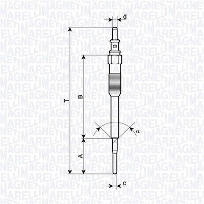 Glühkerze Magneti Marelli 062900136304 von Magneti Marelli