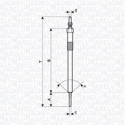 Glühkerze Magneti Marelli 062900137304 von Magneti Marelli