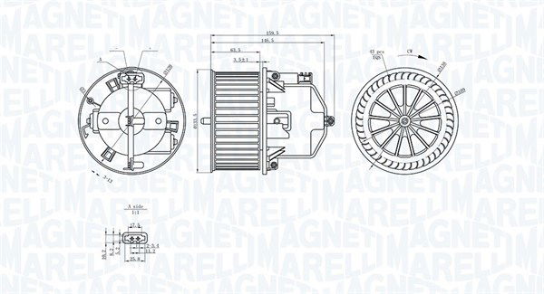 Innenraumgebläse Magneti Marelli 069412371010 von Magneti Marelli