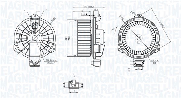 Innenraumgebläse Magneti Marelli 069412749010 von Magneti Marelli