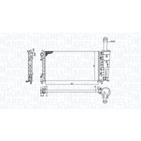 Kühler, Motorkühlung MAGNETI MARELLI 350213194200 von Magneti Marelli