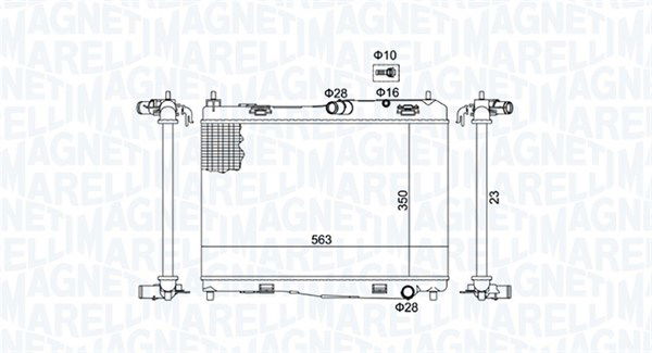 Kühler, Motorkühlung Magneti Marelli 350213142100 von Magneti Marelli