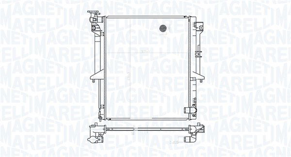 Kühler, Motorkühlung Magneti Marelli 350213177300 von Magneti Marelli