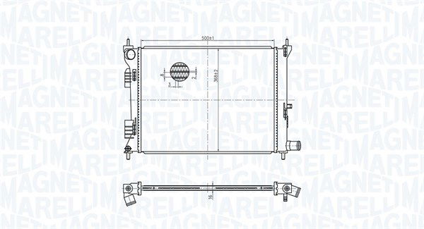 Kühler, Motorkühlung Magneti Marelli 350213179500 von Magneti Marelli