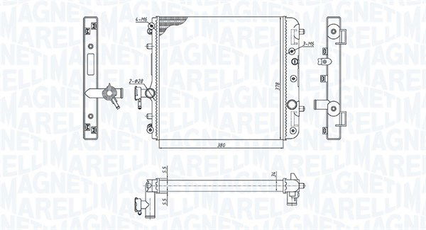 Kühler, Motorkühlung Magneti Marelli 350213186100 von Magneti Marelli