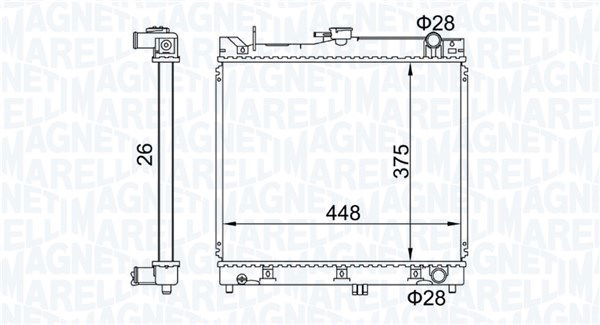 Kühler, Motorkühlung Magneti Marelli 350213192700 von Magneti Marelli