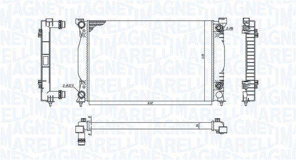 Kühler, Motorkühlung Magneti Marelli 350213196600 von Magneti Marelli