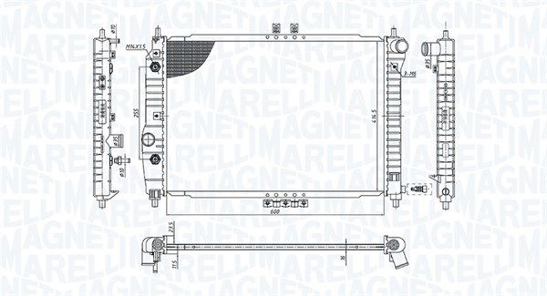 Kühler, Motorkühlung Magneti Marelli 350213197400 von Magneti Marelli