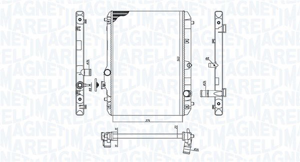 Kühler, Motorkühlung Magneti Marelli 350213198600 von Magneti Marelli