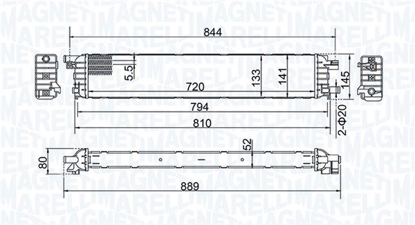 Kühler, Motorkühlung Magneti Marelli 350213202100 von Magneti Marelli