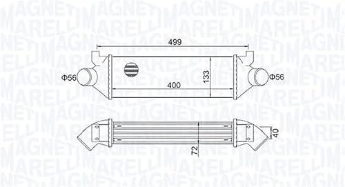 Ladeluftkühler von Magneti Marelli