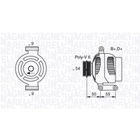 Lichtmaschine, Generator MAGNETI MARELLI 063358061010 von Magneti Marelli