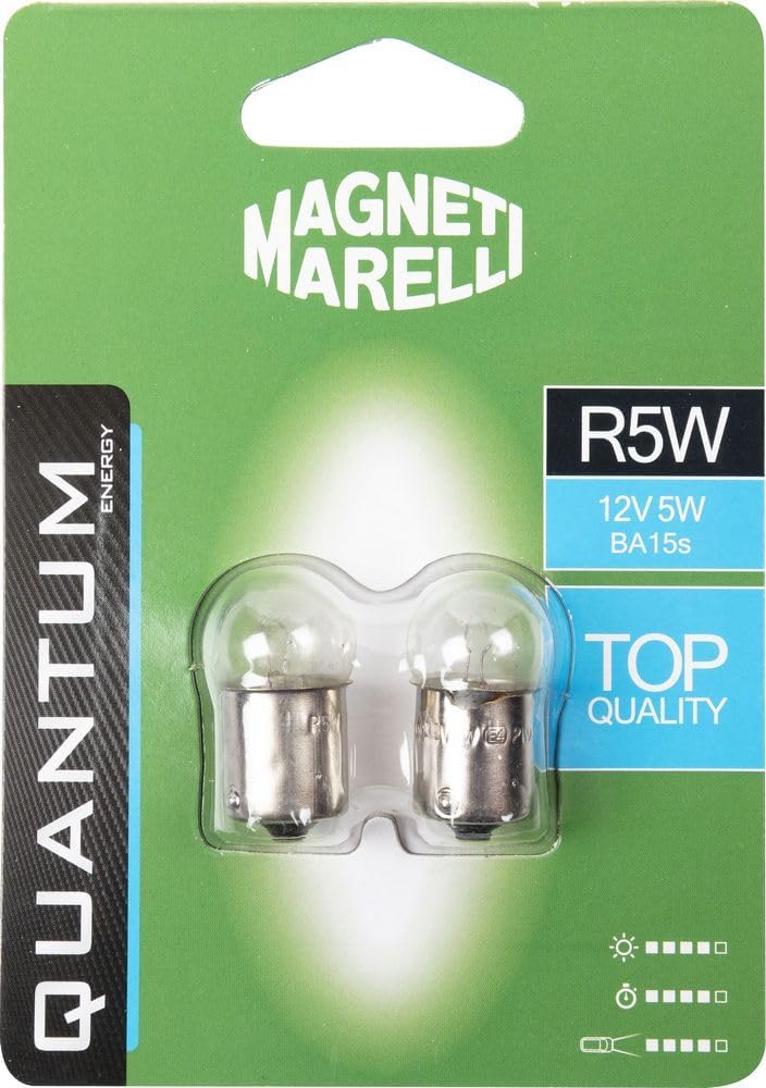 MAGNETI MARELLI 070.0000009484 R5W Paar Autolampen 12 V 5 W BA15s von Quantum Energy