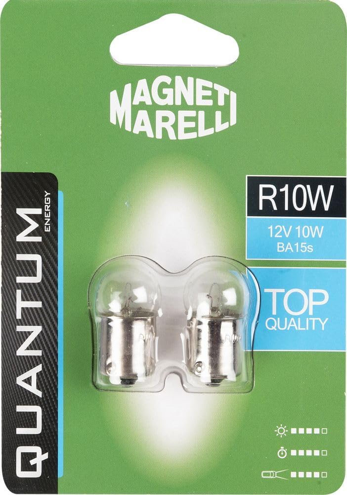 MAGNETI MARELLI 070.0000009485 R10W Paar Autolampen 12 V 5 W BA15s von Quantum Energy