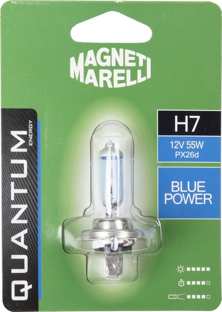 MAGNETI MARELLI 070.0000009512 H7 Auto-Lampe Blue Power 12 V 55 W Sockel PX26d von Quantum Energy