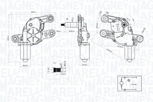 MAGNETI MARELLI Wischermotor 064073300010 von Magneti Marelli