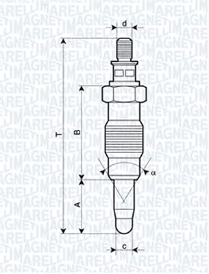 Magneti Marelli 062900008304 Glühkerze von Magneti Marelli