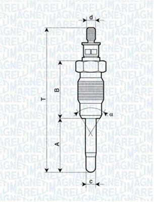 Magneti Marelli 062900016304 Glühkerze von Magneti Marelli