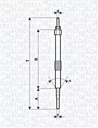 Magneti Marelli 062900033304 Glühkerze von Magneti Marelli