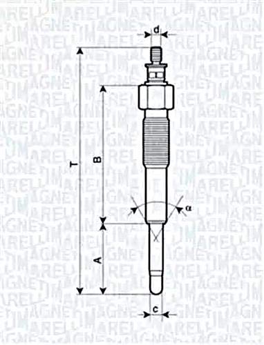 Magneti Marelli 062900041304 Glühkerze von Magneti Marelli